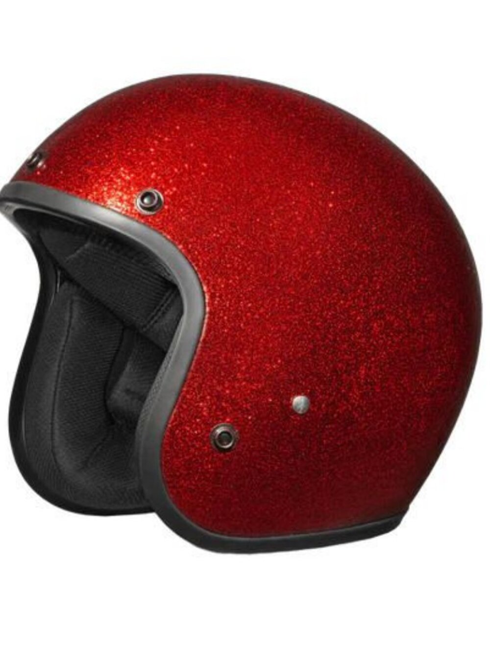 Daytona DC7-RD-M CRUISER RED METAL FLAKE Open Face DOT Motorcycle Helmet Size  M
